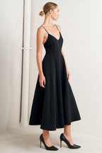 PURE INTENTION WOVEN MIDI DRESS Flying Tomato