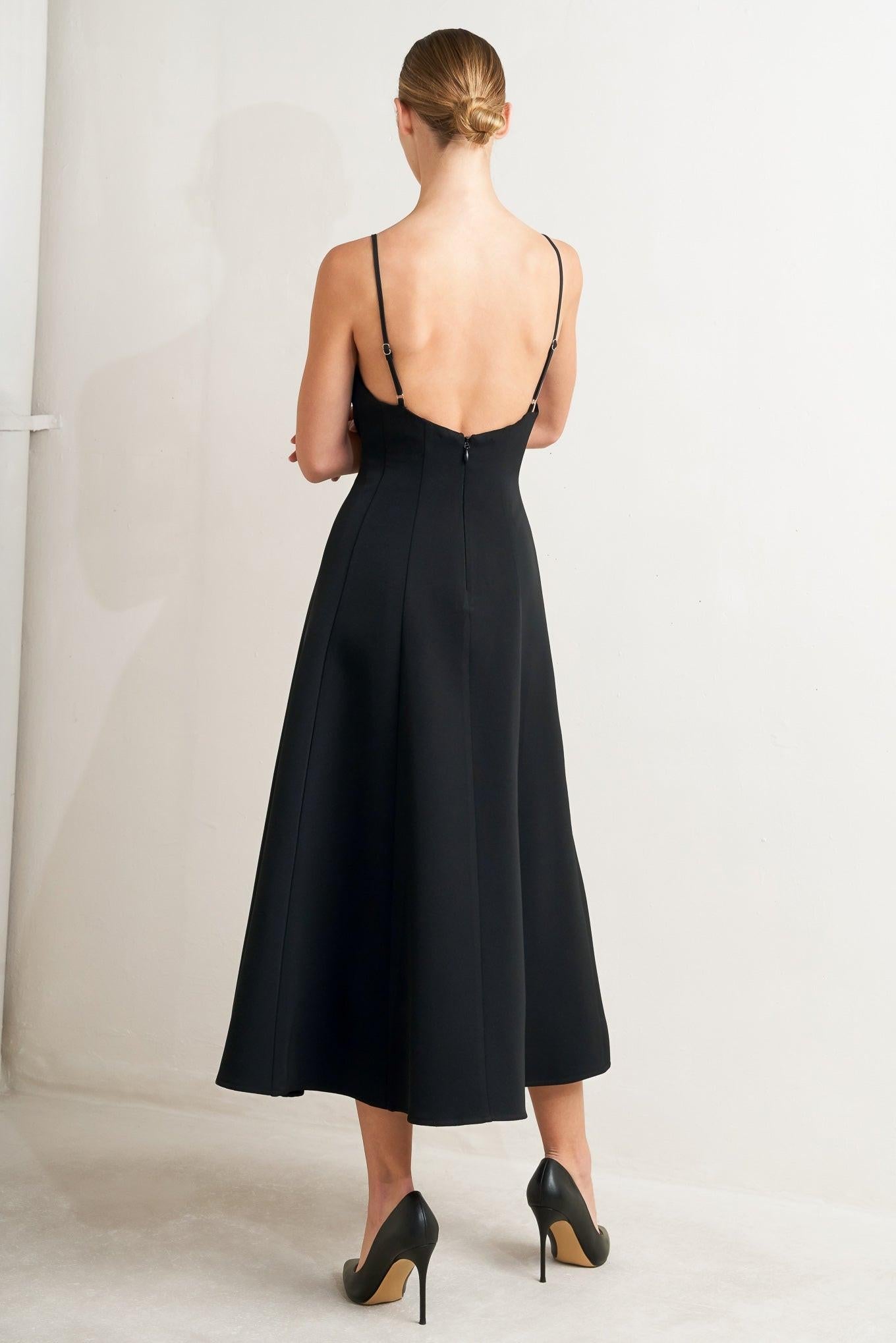 PURE INTENTION WOVEN MIDI DRESS Flying Tomato