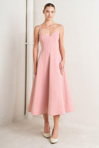 PURE INTENTION WOVEN MIDI DRESS Flying Tomato