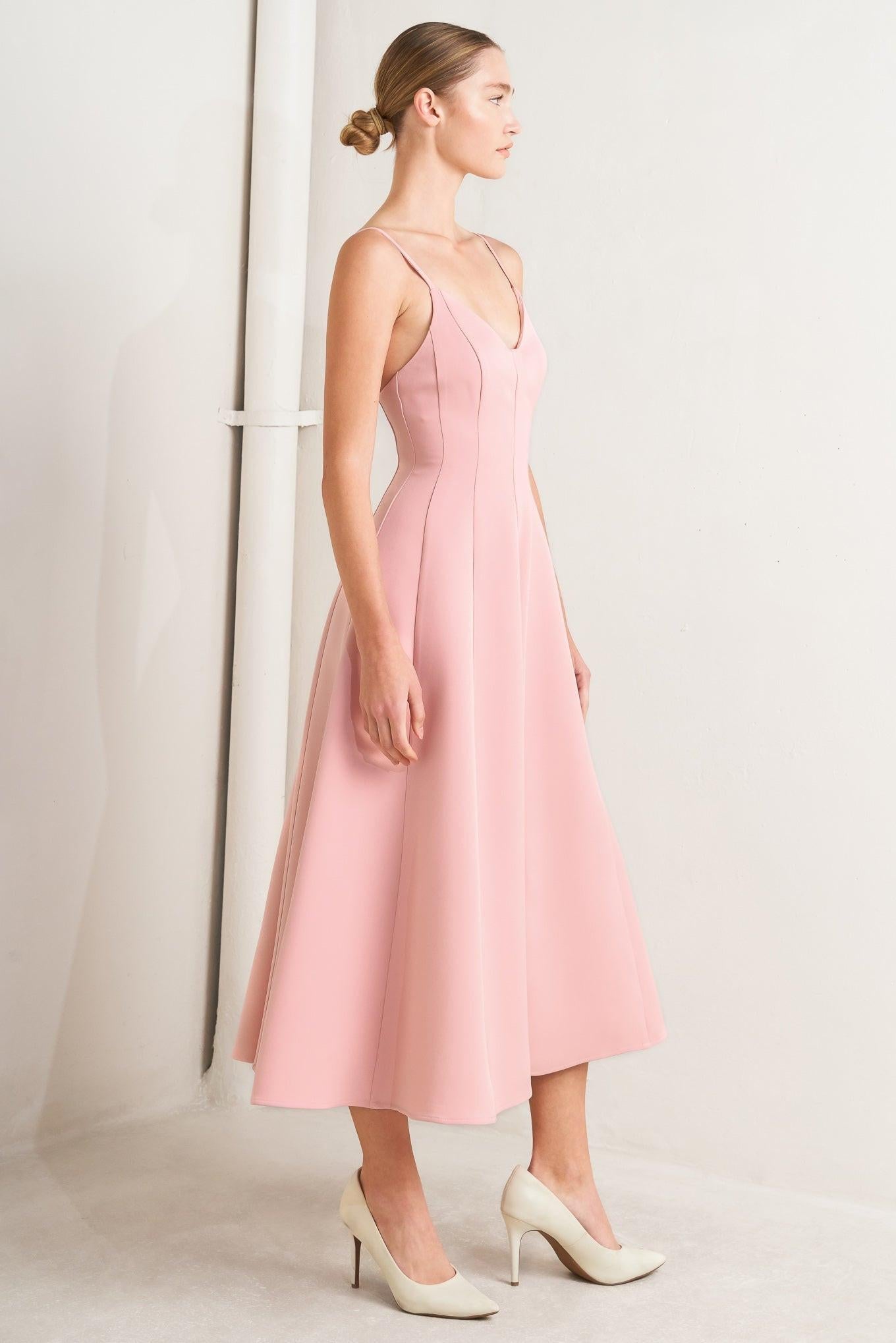 PURE INTENTION WOVEN MIDI DRESS Flying Tomato