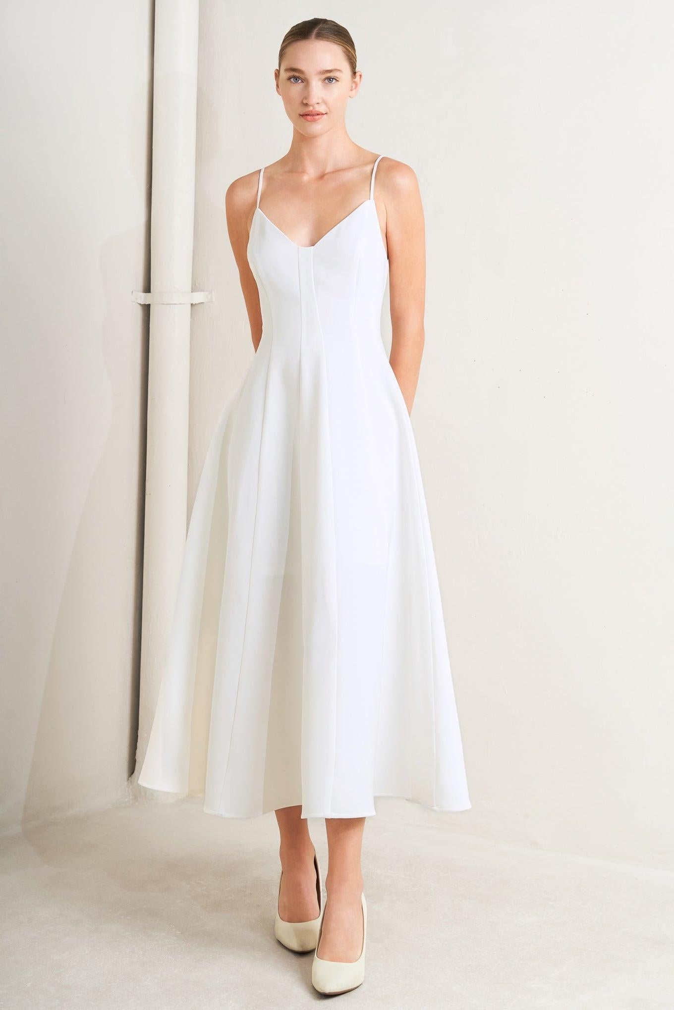 PURE INTENTION WOVEN MIDI DRESS Flying Tomato