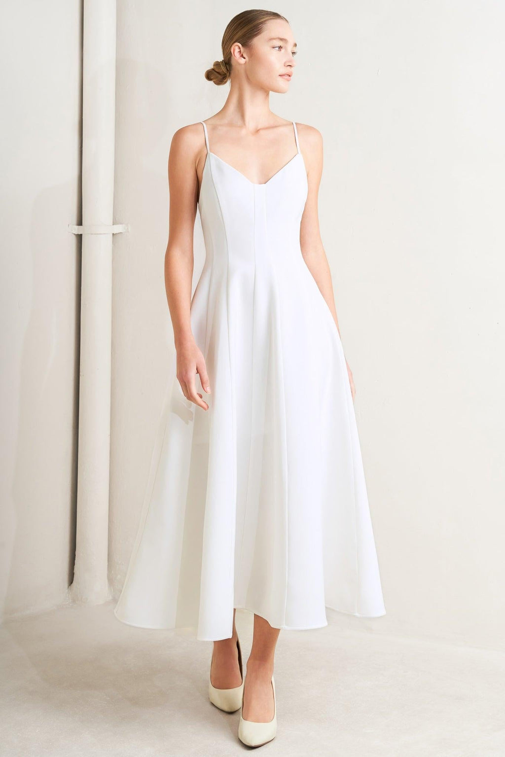 PURE INTENTION WOVEN MIDI DRESS Flying Tomato