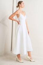 PURE INTENTION WOVEN MIDI DRESS Flying Tomato