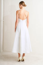 PURE INTENTION WOVEN MIDI DRESS Flying Tomato