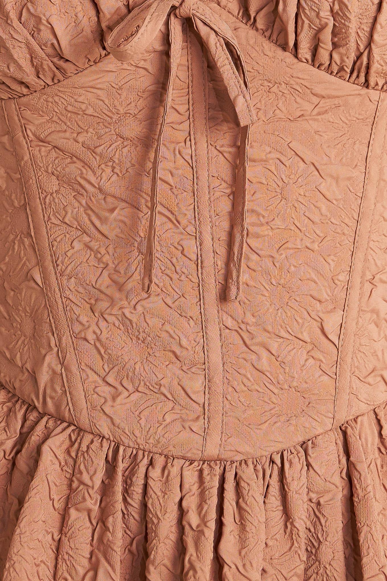 EARTHBOUND CHARM WOVEN MIDI DRESS Flying Tomato