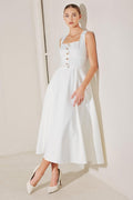 SUMMER SOCIAL WOVEN MIDI DRESS Flying Tomato