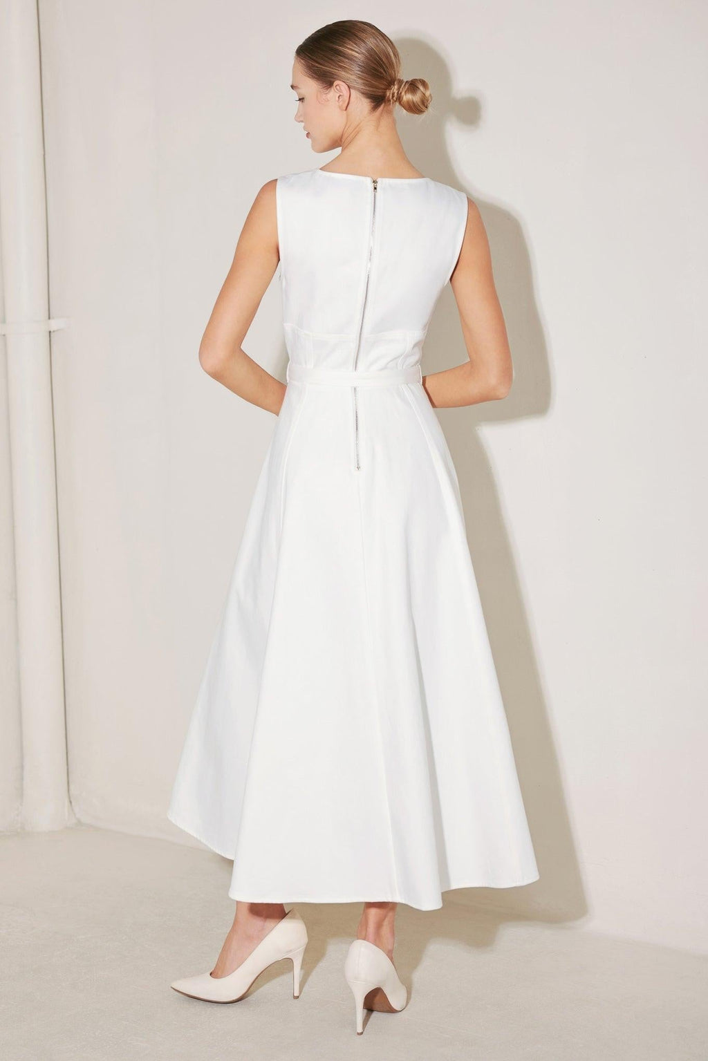 SUMMER SOCIAL WOVEN MIDI DRESS Flying Tomato