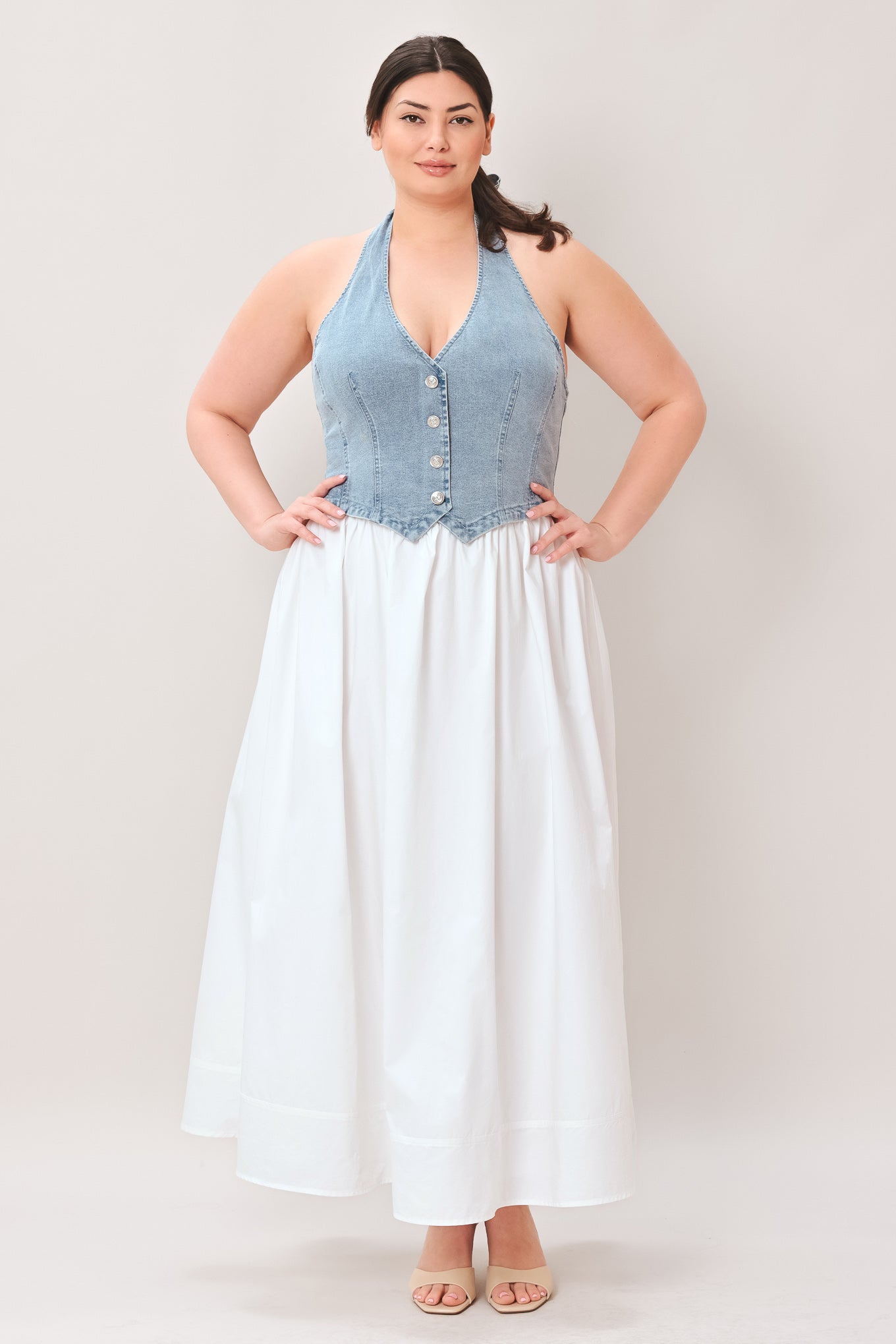 CITY TO COAST WOVEN MIDI DRESS Flying Tomato