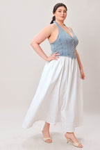 CITY TO COAST WOVEN MIDI DRESS Flying Tomato