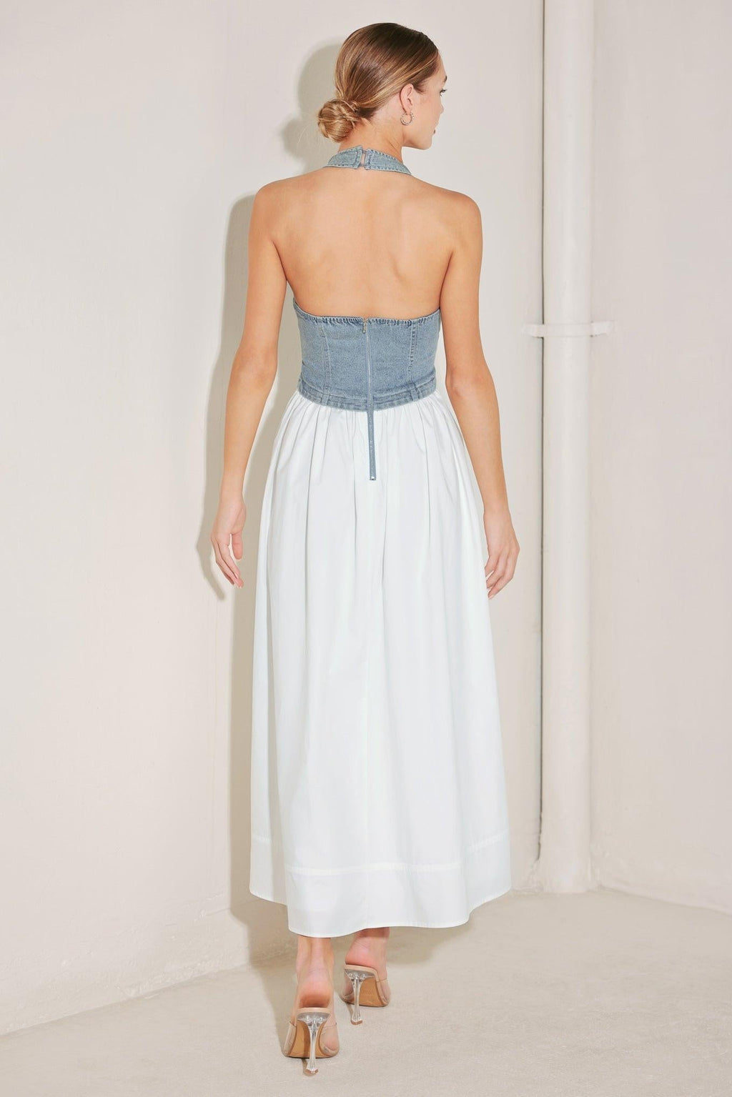 CITY TO COAST WOVEN MIDI DRESS Flying Tomato