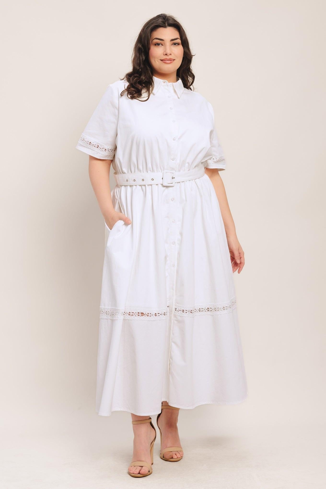 ELEGANT ENCOUNTER WOVEN MIDI DRESS Flying Tomato