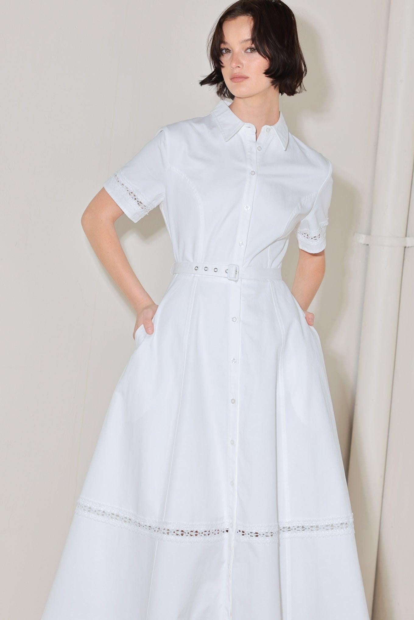 ELEGANT ENCOUNTER WOVEN MIDI DRESS Flying Tomato