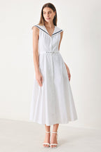 DARLING DAY WOVEN MIDI DRESS Flying Tomato