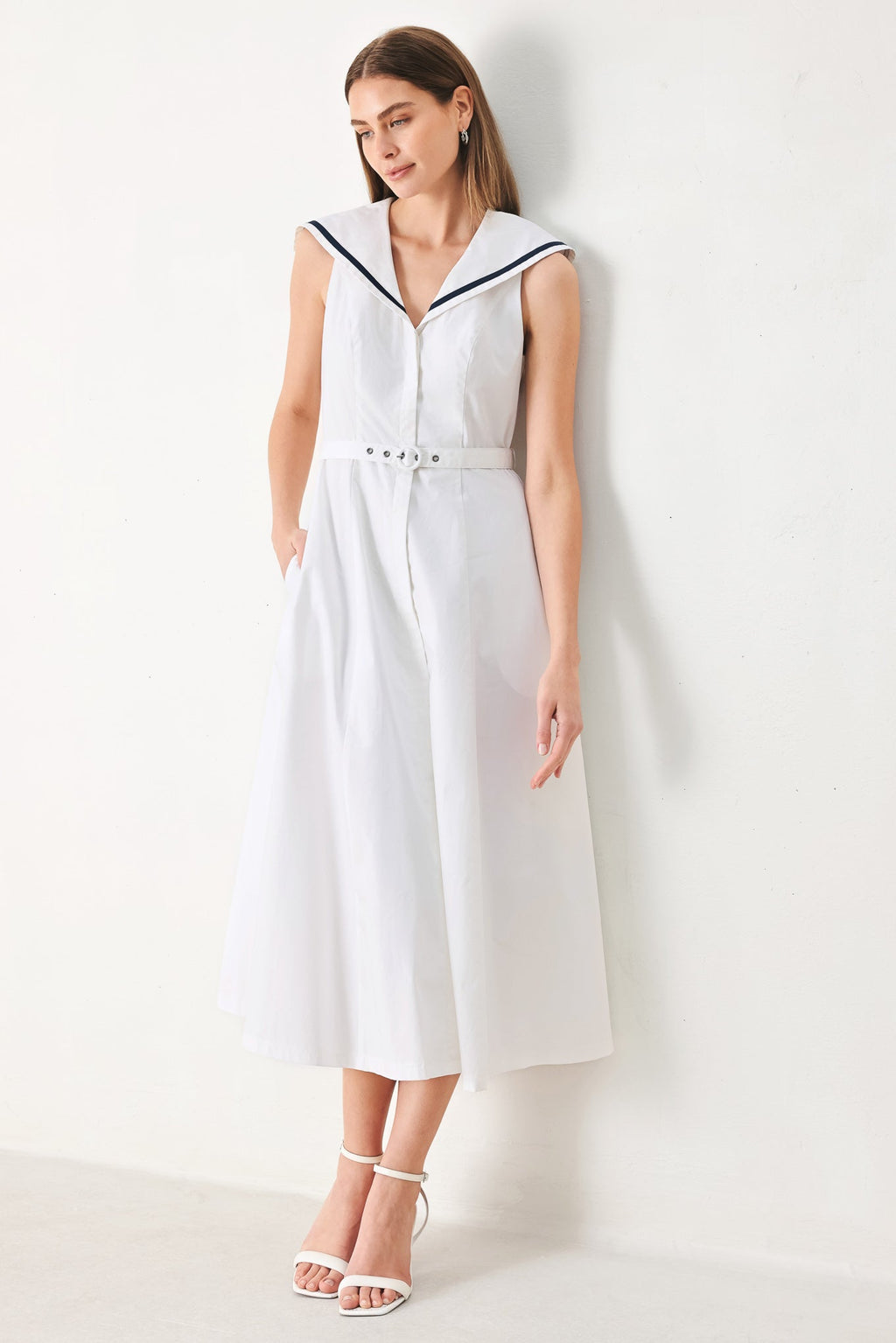 DARLING DAY WOVEN MIDI DRESS Flying Tomato