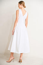 ELEGANTLY YOURS WOVEN MIDI DRESS Flying Tomato