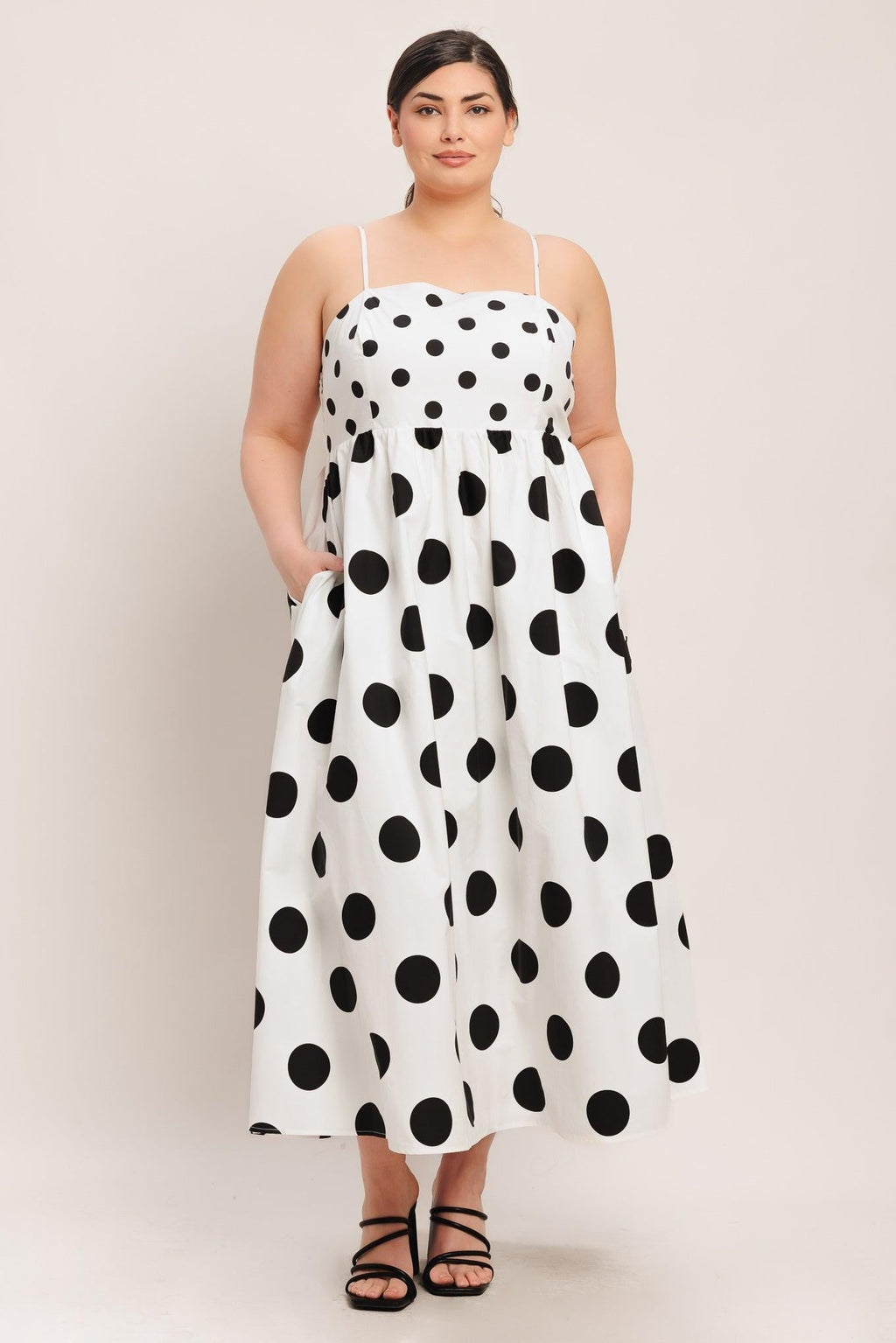 PARISIAN SPOTLIGHT WOVEN MIDI DRESS Flying Tomato