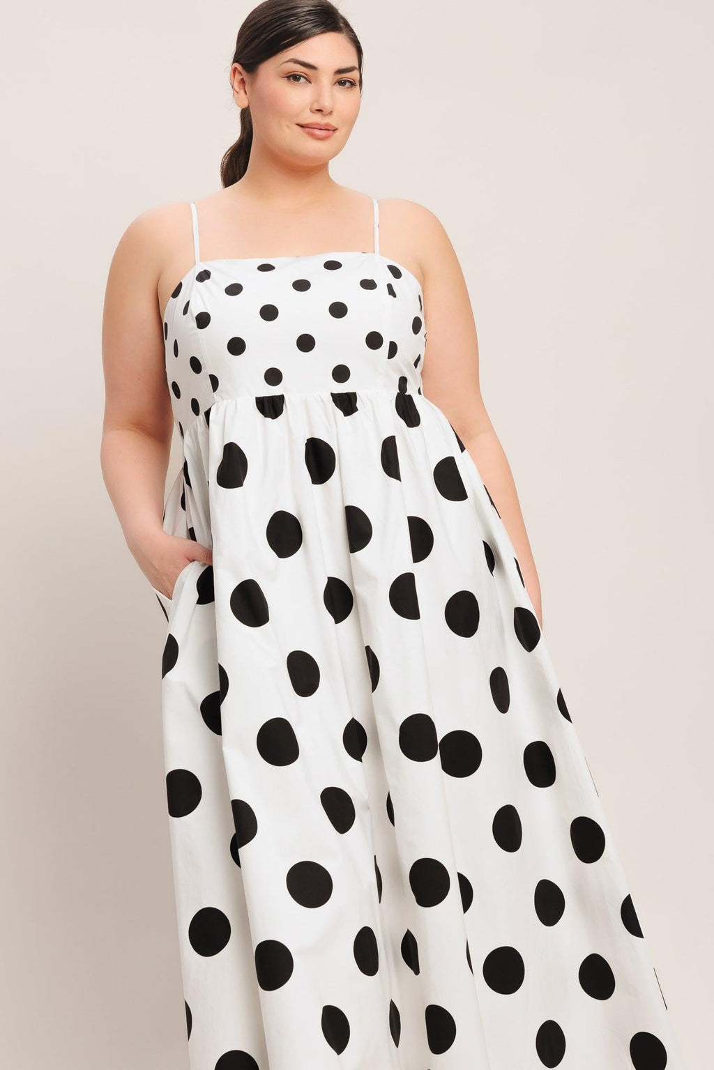 PARISIAN SPOTLIGHT WOVEN MIDI DRESS Flying Tomato