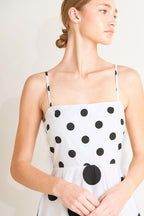 PARISIAN SPOTLIGHT WOVEN MIDI DRESS Flying Tomato