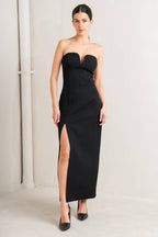 SECRET MOMENT WOVEN MIDI DRESS Flying Tomato