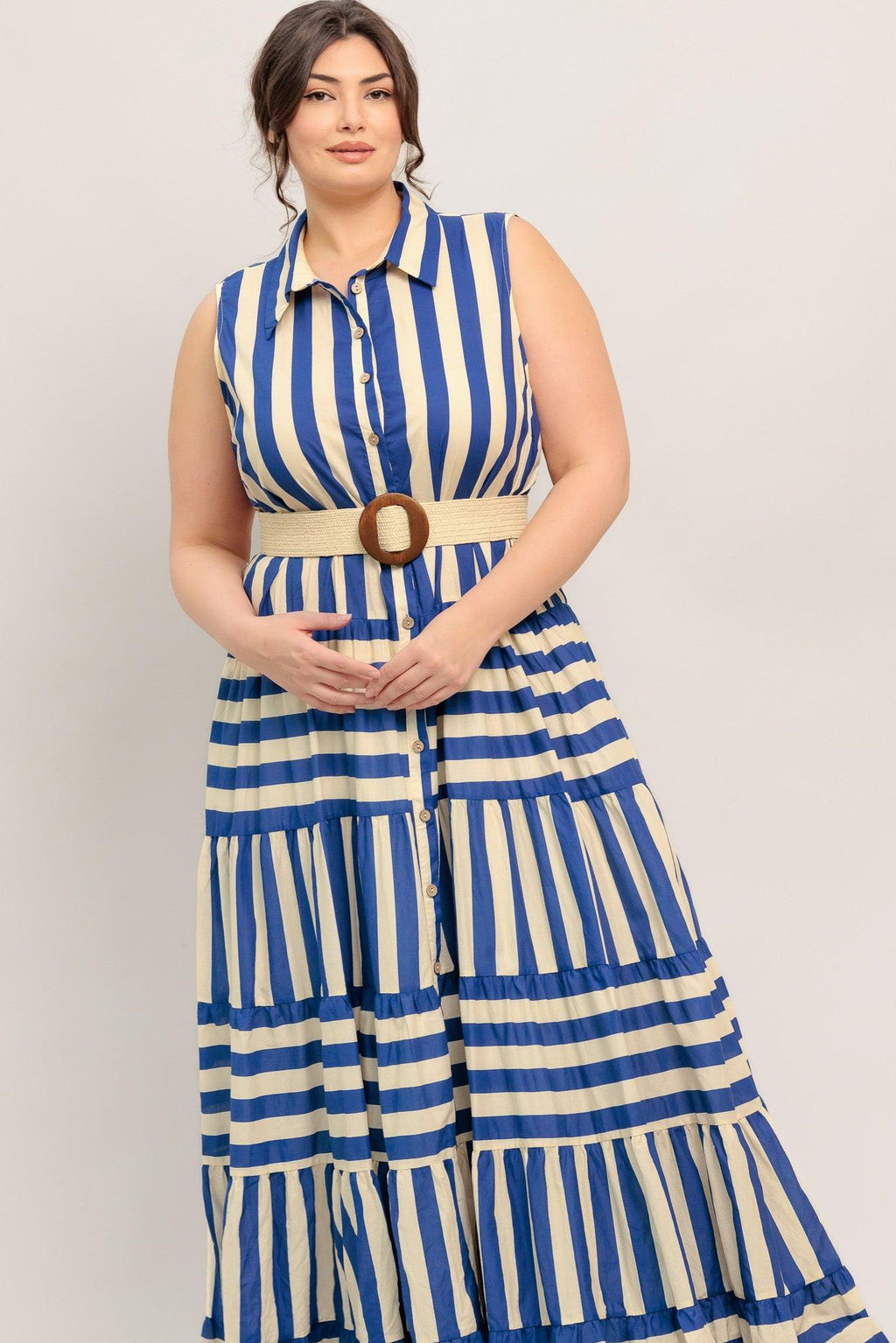 [PREORDER] SUNSET BOARDWALK STRIP MAXI DRESS Flying Tomato