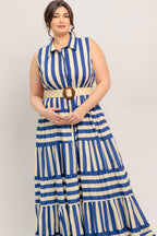 [PREORDER] SUNSET BOARDWALK STRIP MAXI DRESS Flying Tomato