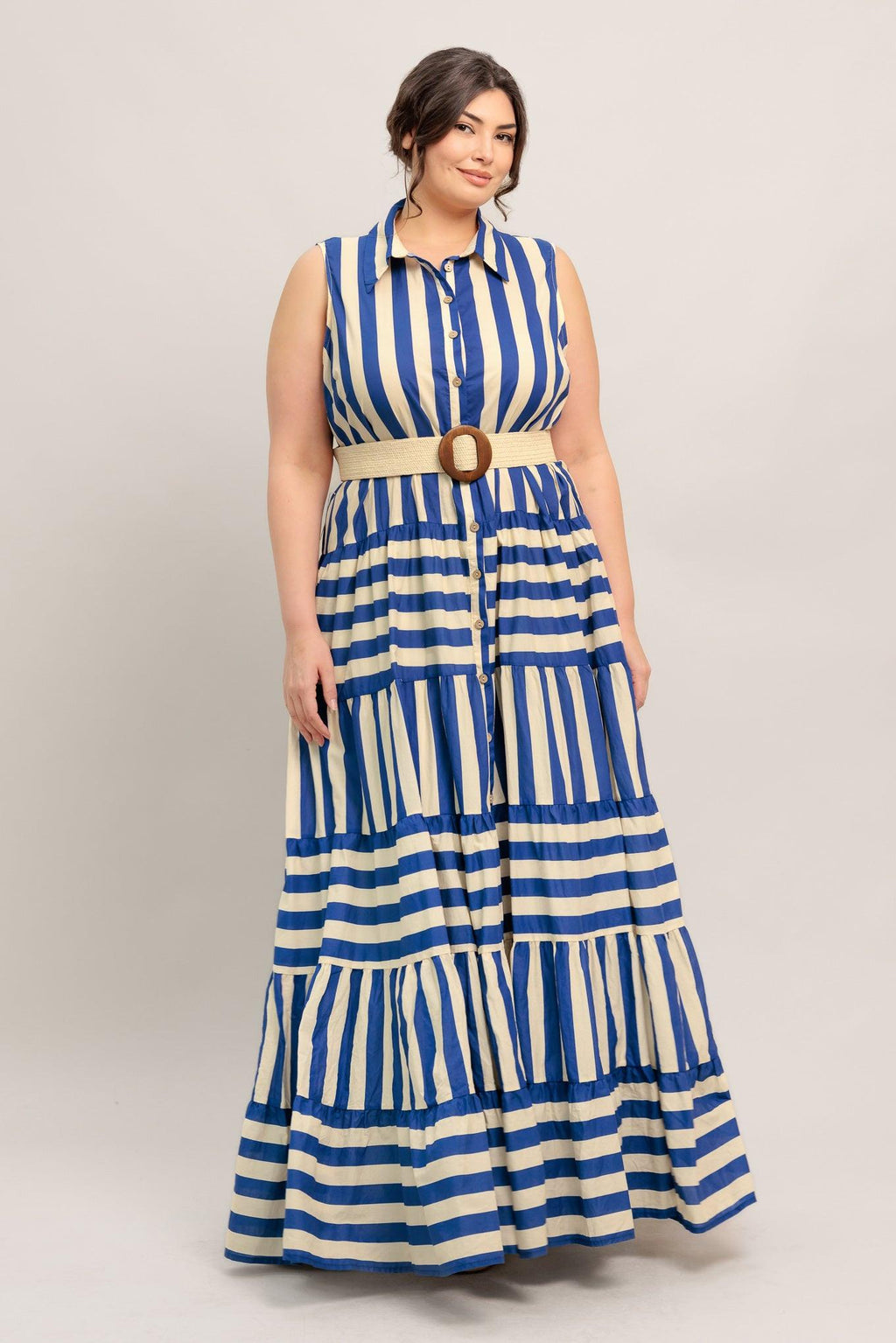 [PREORDER] SUNSET BOARDWALK STRIP MAXI DRESS Flying Tomato