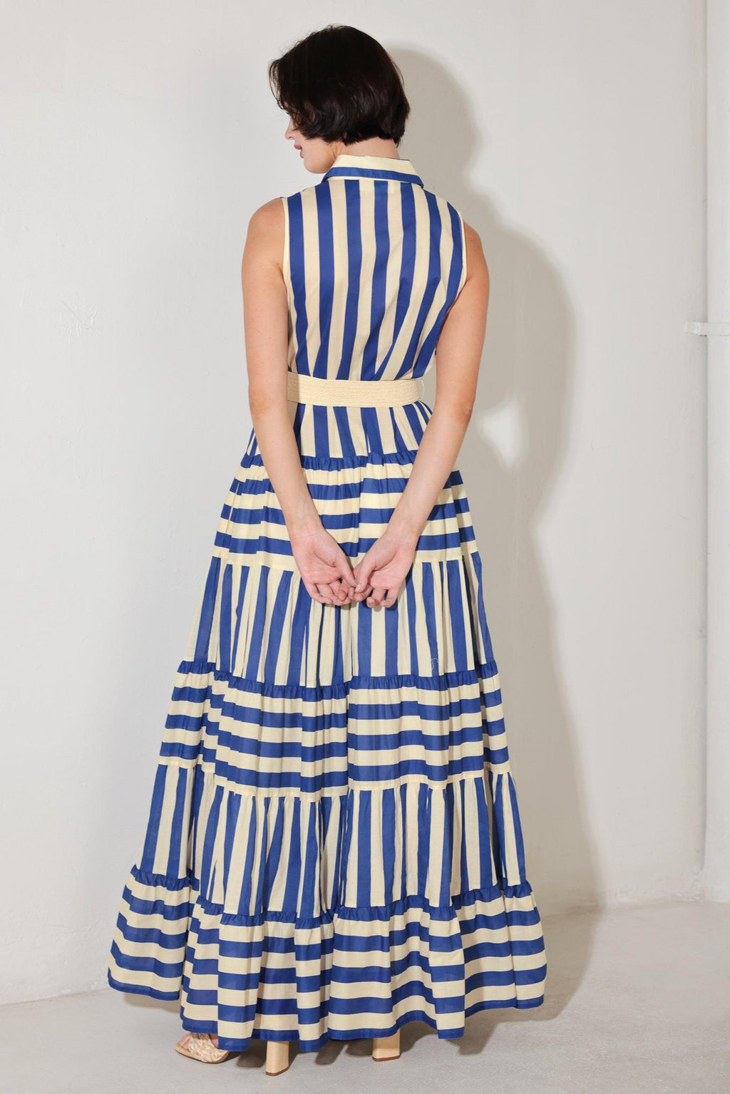[PREORDER] SUNSET BOARDWALK STRIP MAXI DRESS Flying Tomato