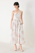 PASTEL ROMANCE WOVEN MIDI DRESS Flying Tomato