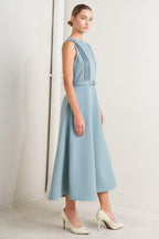SOFT SPOKEN WOVEN MIDI DRESS Flying Tomato