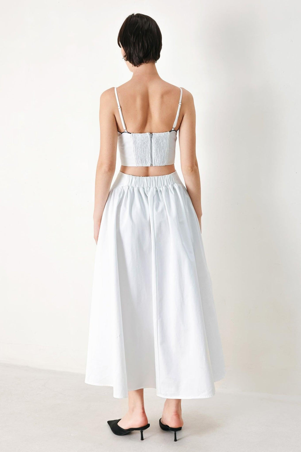PURE ELEGANCE WOVEN MIDI DRESS Flying Tomato