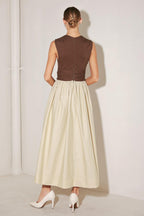 ANGEL VEIL SOLID MIDI DRESS Flying Tomato