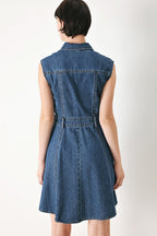 CASUAL GLAM DENIM MINI DRESS Flying Tomato