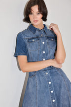 BLUEBIRD PROMENADE DENIM MIDI DRESS Flying Tomato