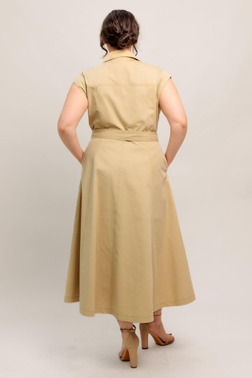 NATURAL INSTINCT WOVEN MIDI DRESS Flying Tomato