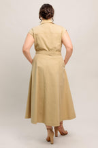 NATURAL INSTINCT WOVEN MIDI DRESS Flying Tomato