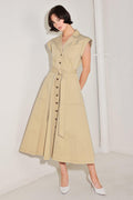 NATURAL INSTINCT WOVEN MIDI DRESS Flying Tomato
