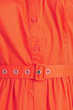 RUNWAY READY SCARLET WOVEN MIDI DRESS Flying Tomato
