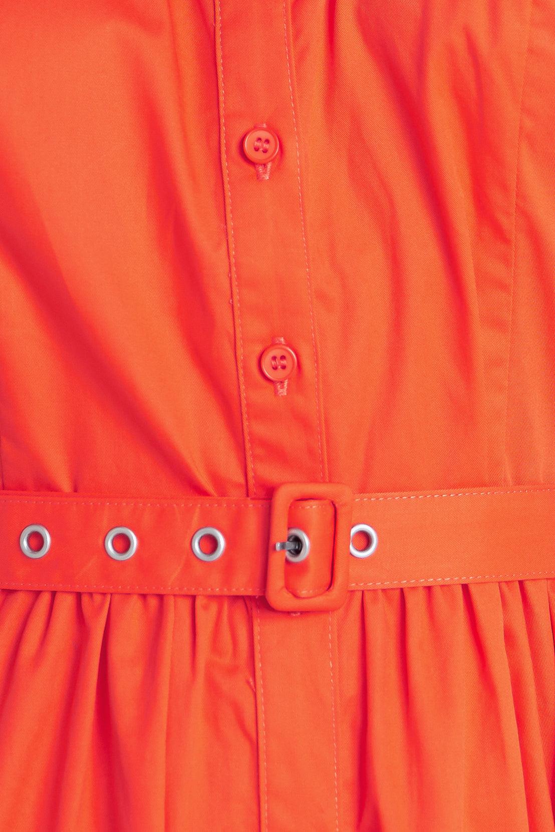 RUNWAY READY SCARLET WOVEN MIDI DRESS Flying Tomato