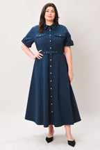 CLASSIC AUTHORITY WOVEN MIDI DRESS Flying Tomato