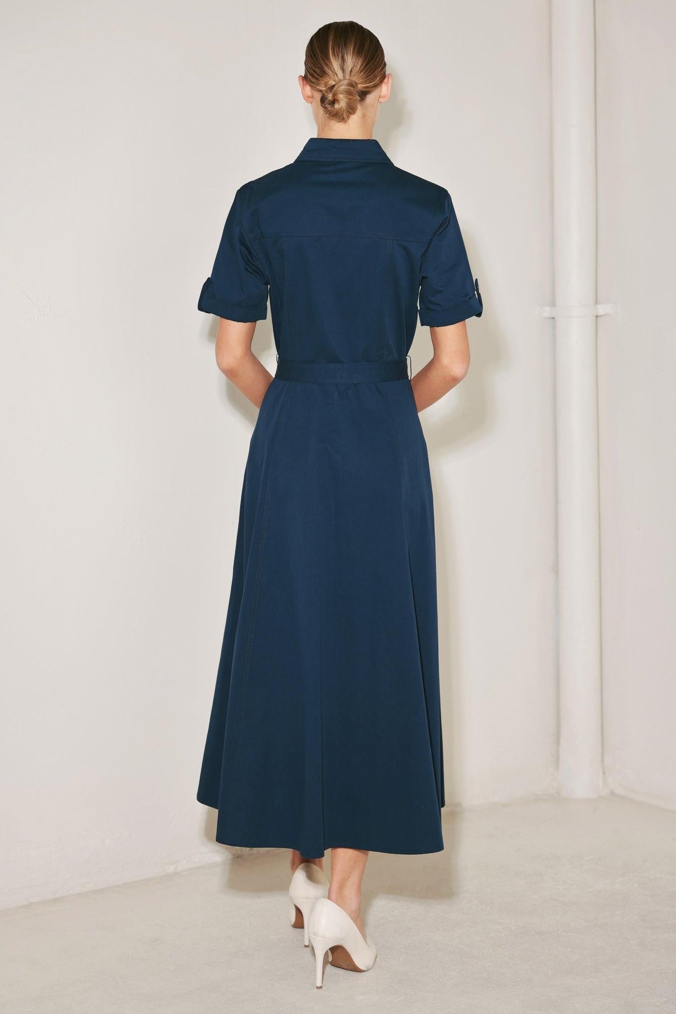 CLASSIC AUTHORITY WOVEN MIDI DRESS Flying Tomato