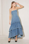 RUNWAY REBEL DENIM MIDI DRESS Flying Tomato