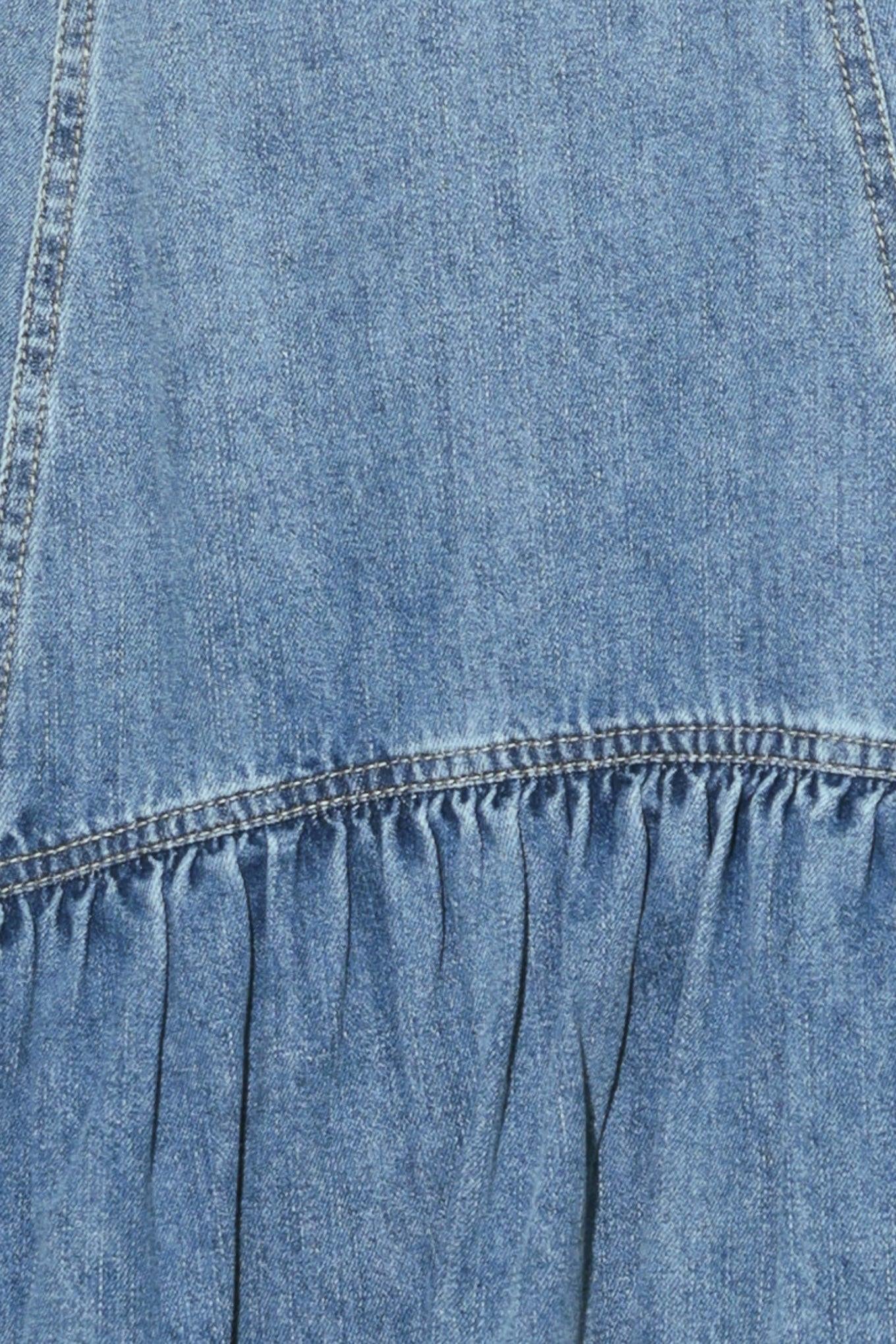 RUNWAY REBEL DENIM MIDI DRESS Flying Tomato