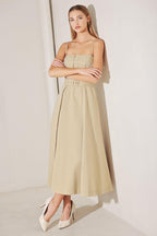 UNDERSTATED ICON WOVEN MIDI DRESS Flying Tomato