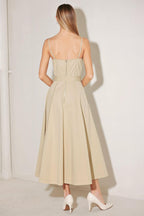 UNDERSTATED ICON WOVEN MIDI DRESS Flying Tomato