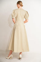UNDERSTATED ICON WOVEN MIDI DRESS Flying Tomato