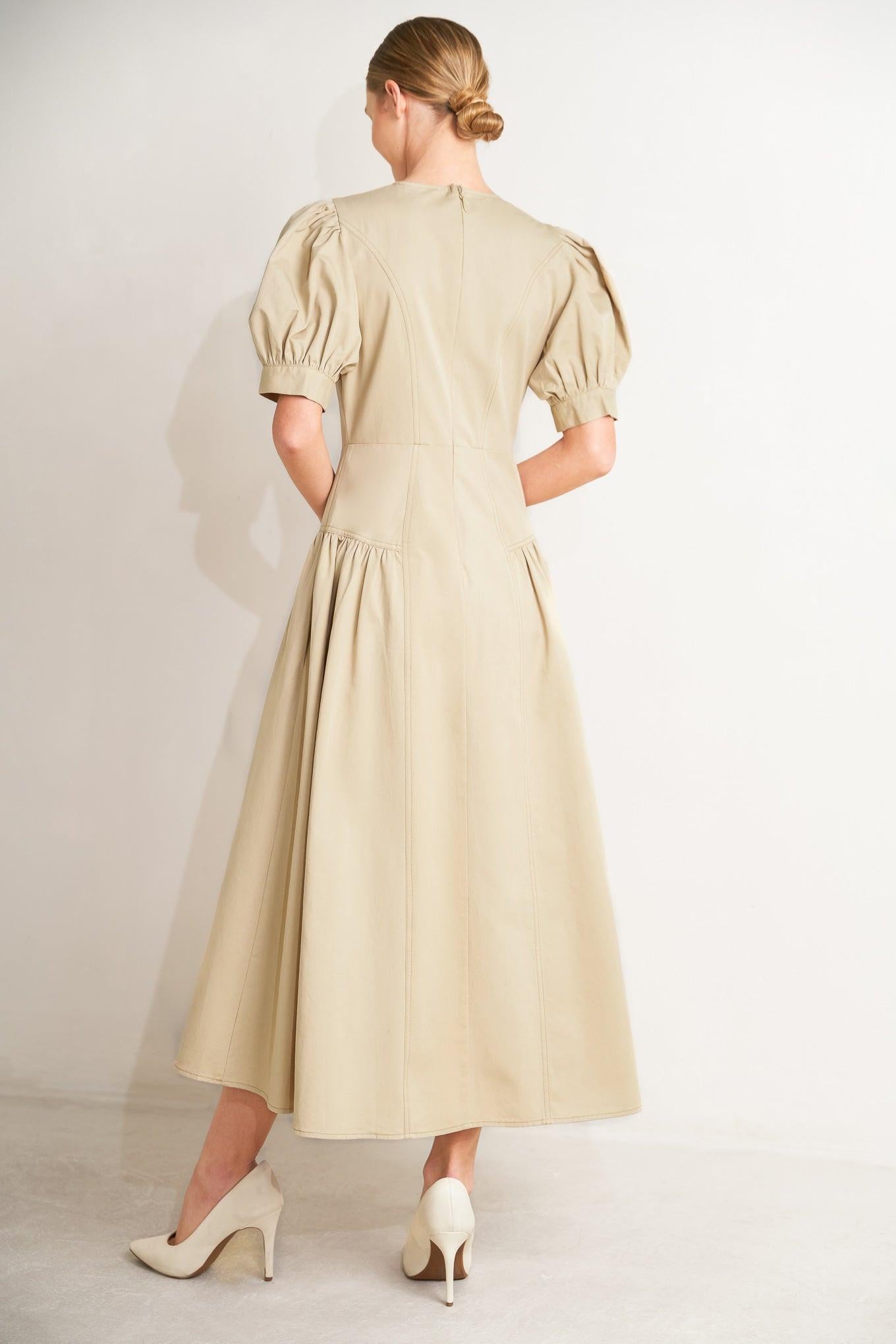 UNDERSTATED ICON WOVEN MIDI DRESS Flying Tomato