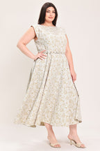[PREORDER] STATEMENT IN IVORY WOVEN MIDI DRESS Flying Tomato