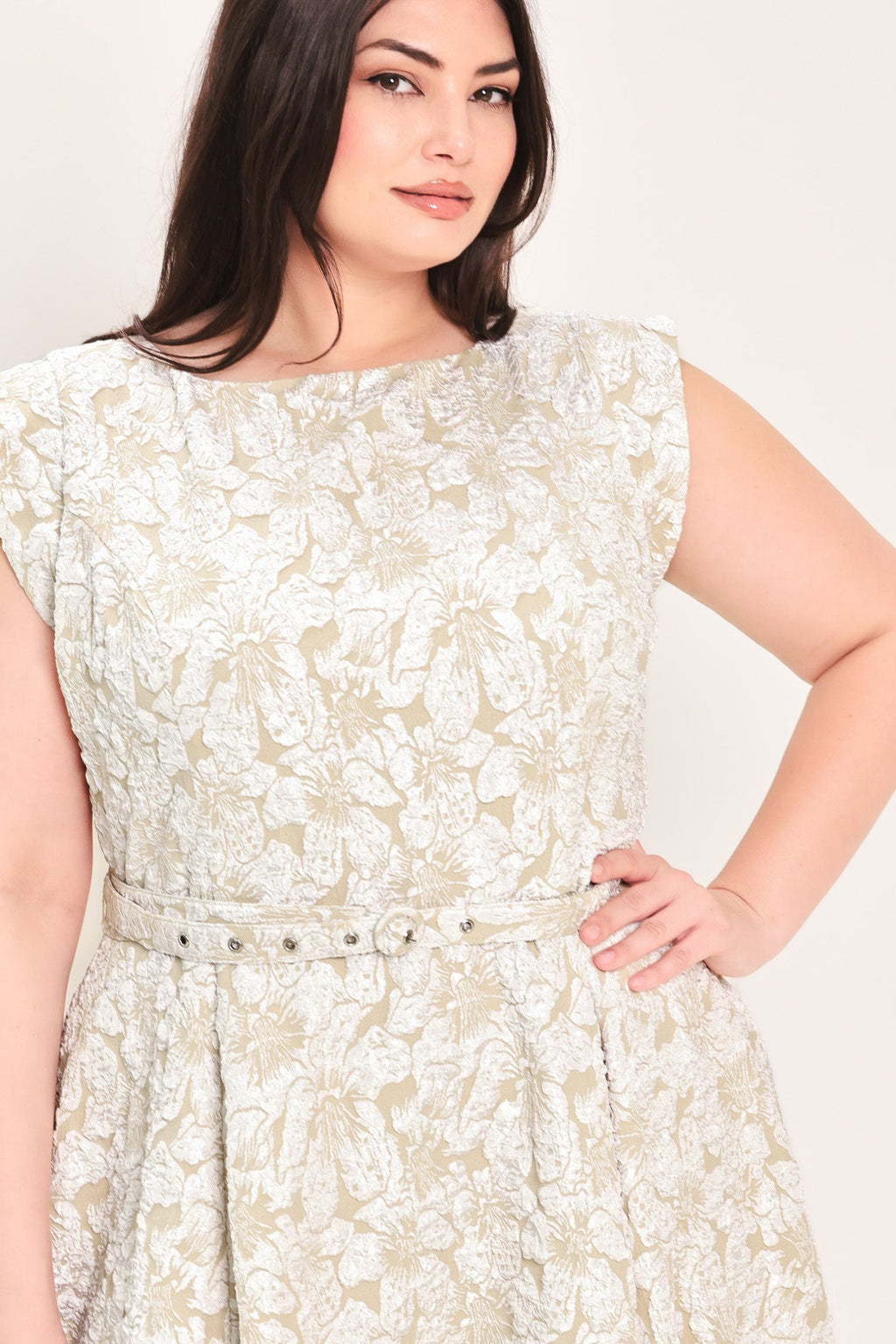 [PREORDER] STATEMENT IN IVORY WOVEN MIDI DRESS Flying Tomato
