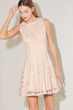 LOVE STORY WOVEN LACE MINI DRESS Flying Tomato