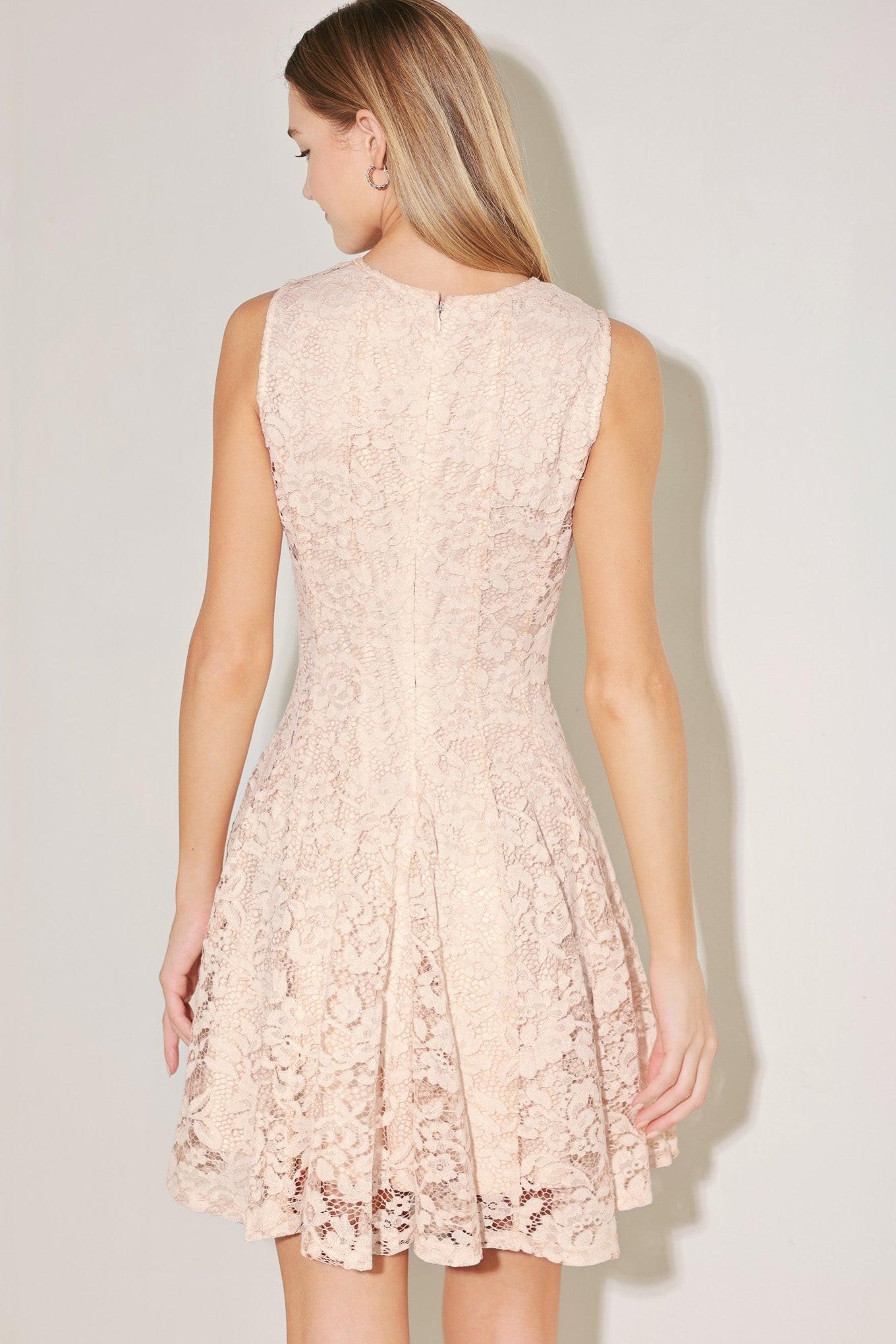 LOVE STORY WOVEN LACE MINI DRESS Flying Tomato